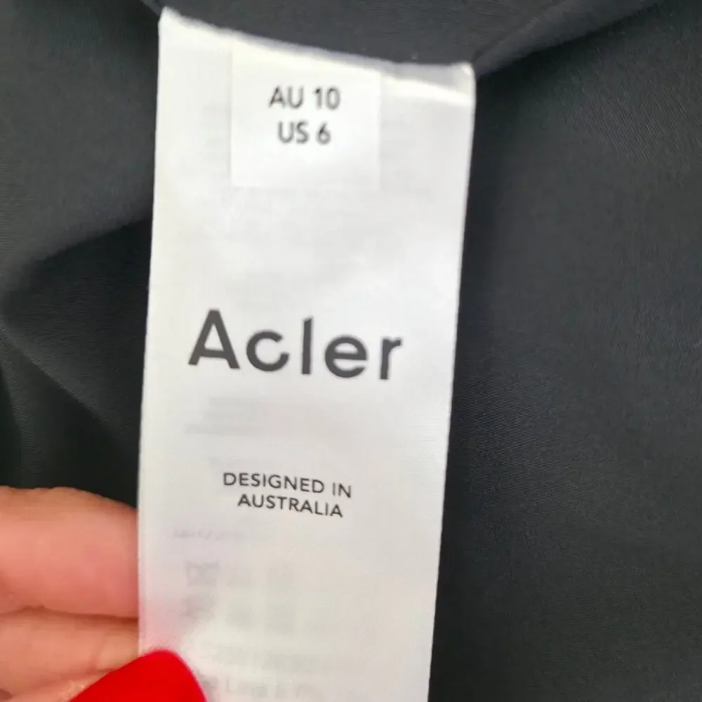 Acler Abstract Samstone Sleeveless A-Line Maxi Gown Dress Sz 6 NWOT - Picture 12 of 15